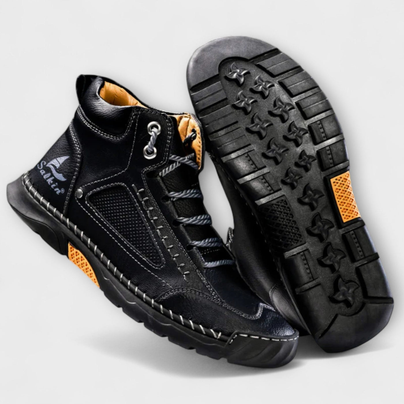 James | Premium Leather High-Top Boots